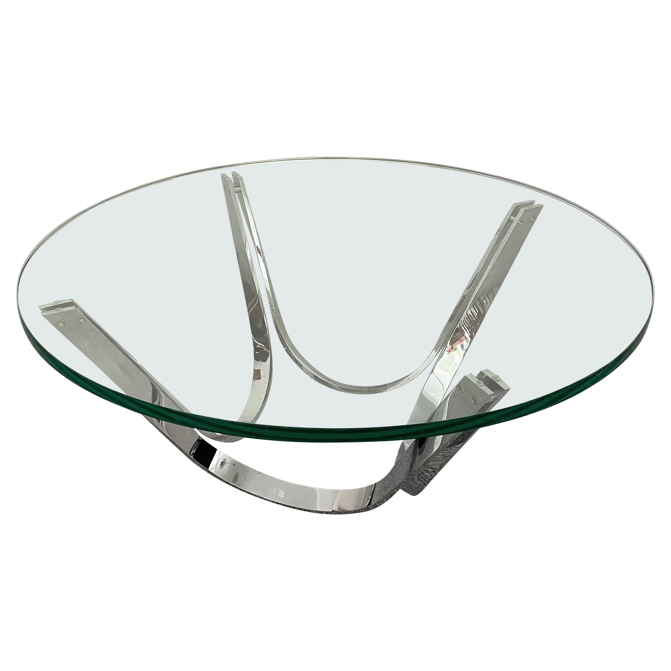 Modern Glass Cocktail Table by Roger Sprunger for Dunbar 1970