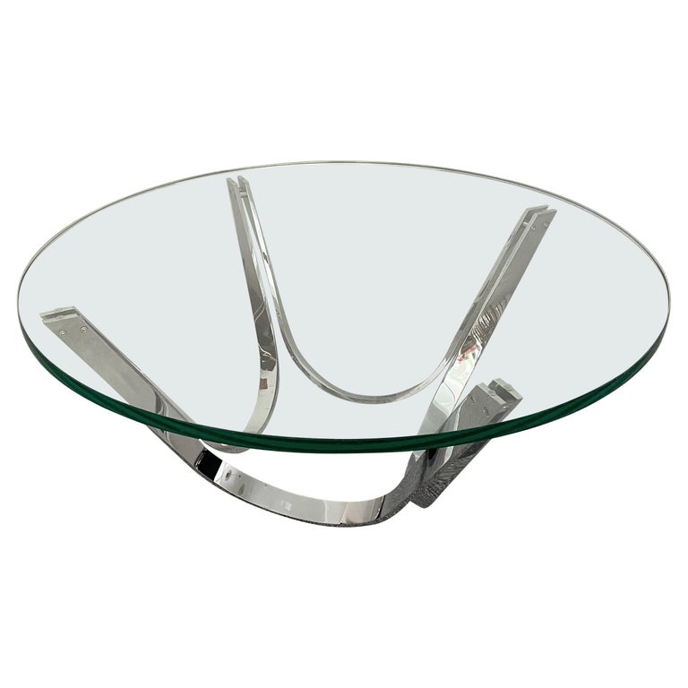 Modern Glass Cocktail Table by Roger Sprunger for Dunbar 1970 at 1stDibs