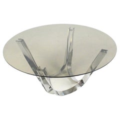 Modern Glass Cocktail Table by Roger Sprunger for Dunbar, 1970