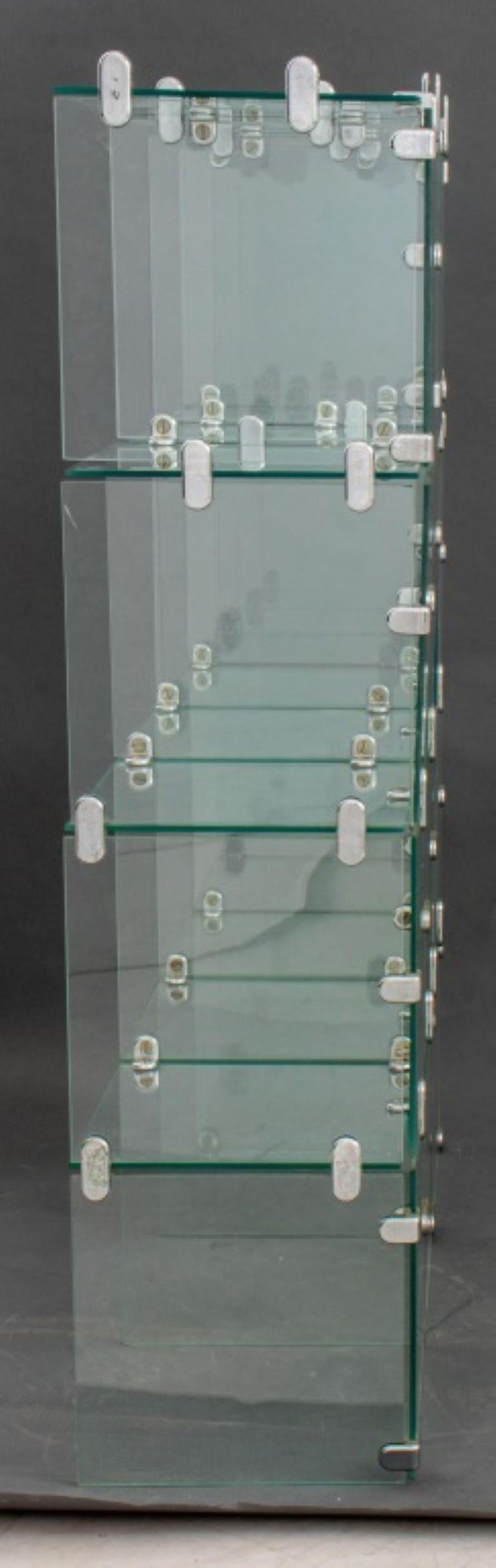 Modern Glass Cube Display Case For Sale 1