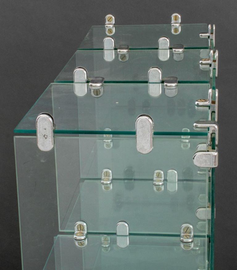 Modern Glass Cube Display Case For Sale 2