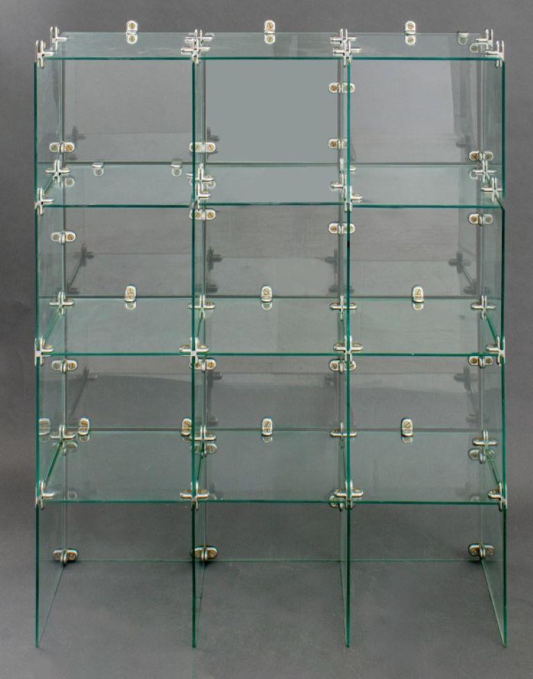 Modern Glass Cube Display Case For Sale 3