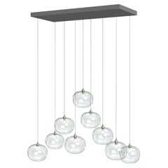 Modern Glass Globes Custom Chandelier. Dining Room, Foyer, Living Room