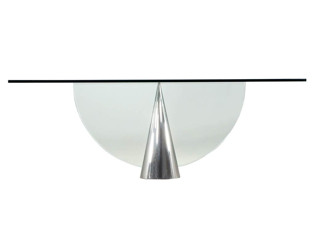 Modern Glass Pinnacle Table by J. Wade Beam For Sale 5