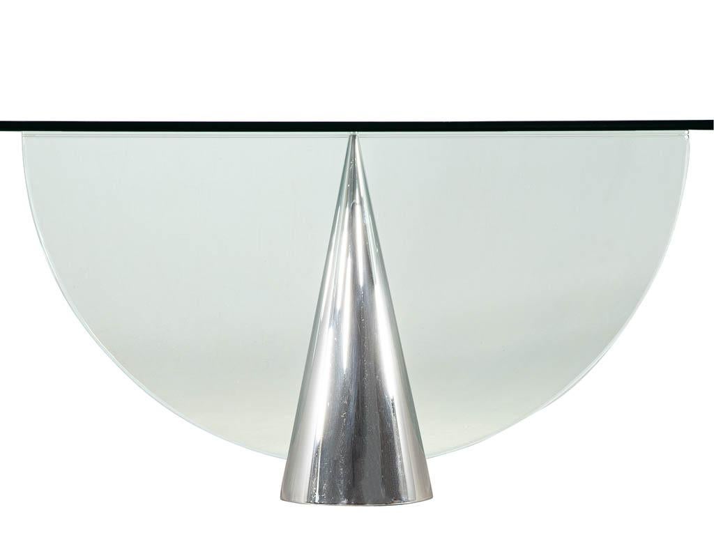 Modern Glass Pinnacle Table by J. Wade Beam For Sale 6