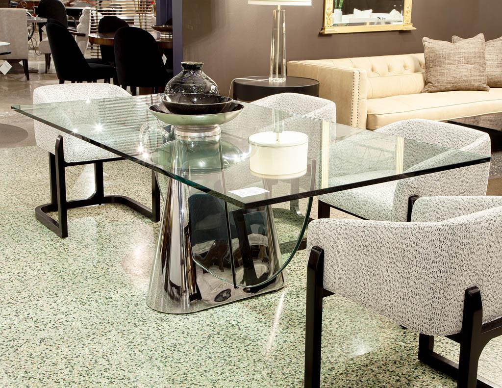 Modern Glass Pinnacle Table by J. Wade Beam For Sale 13