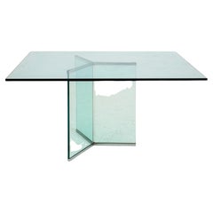Modern Glass Rectangular Dining Table