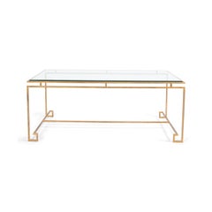 Modern Glass Top Cocktail Table