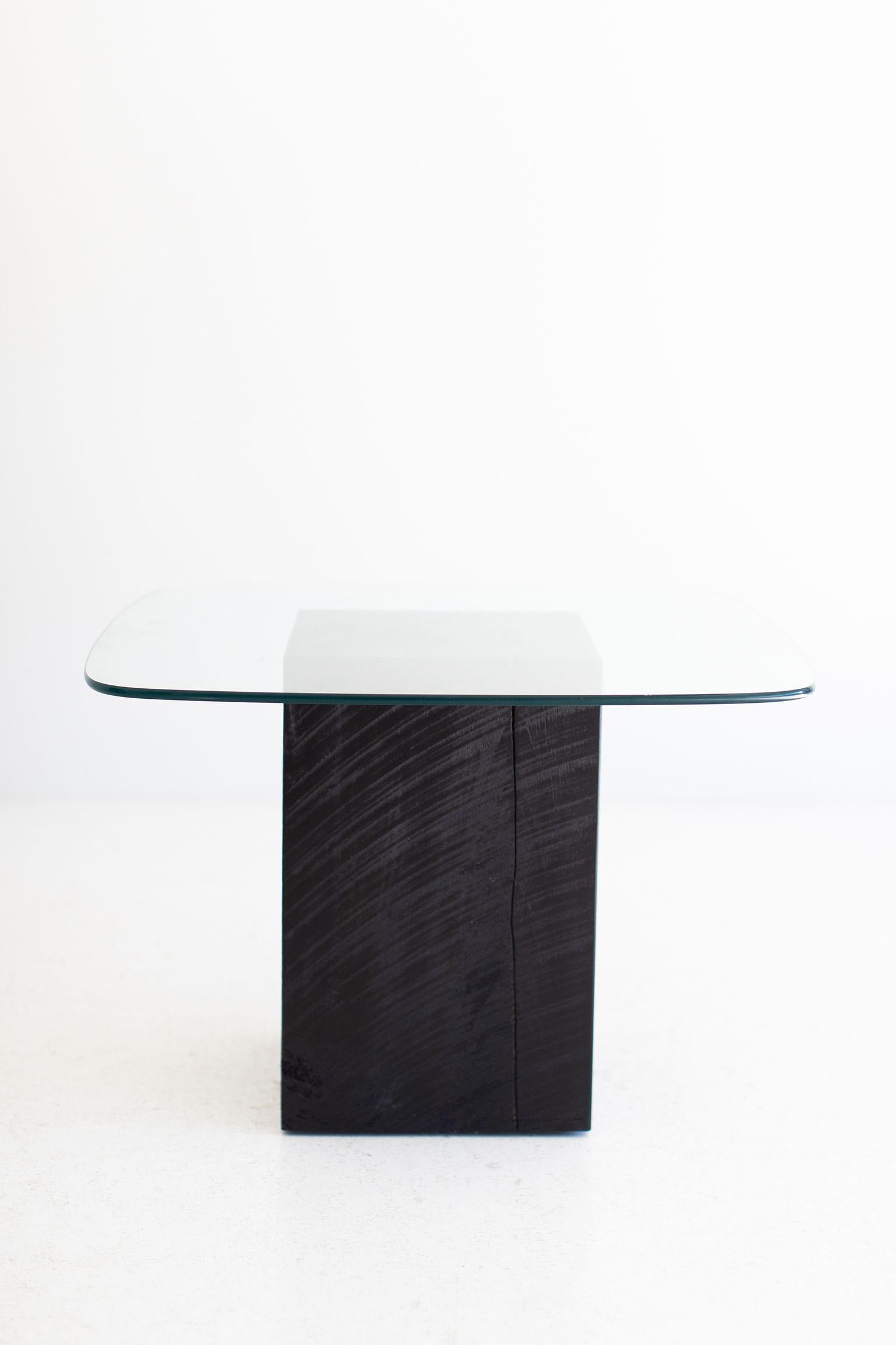 Table basse moderne à plateau en verre en vente 6