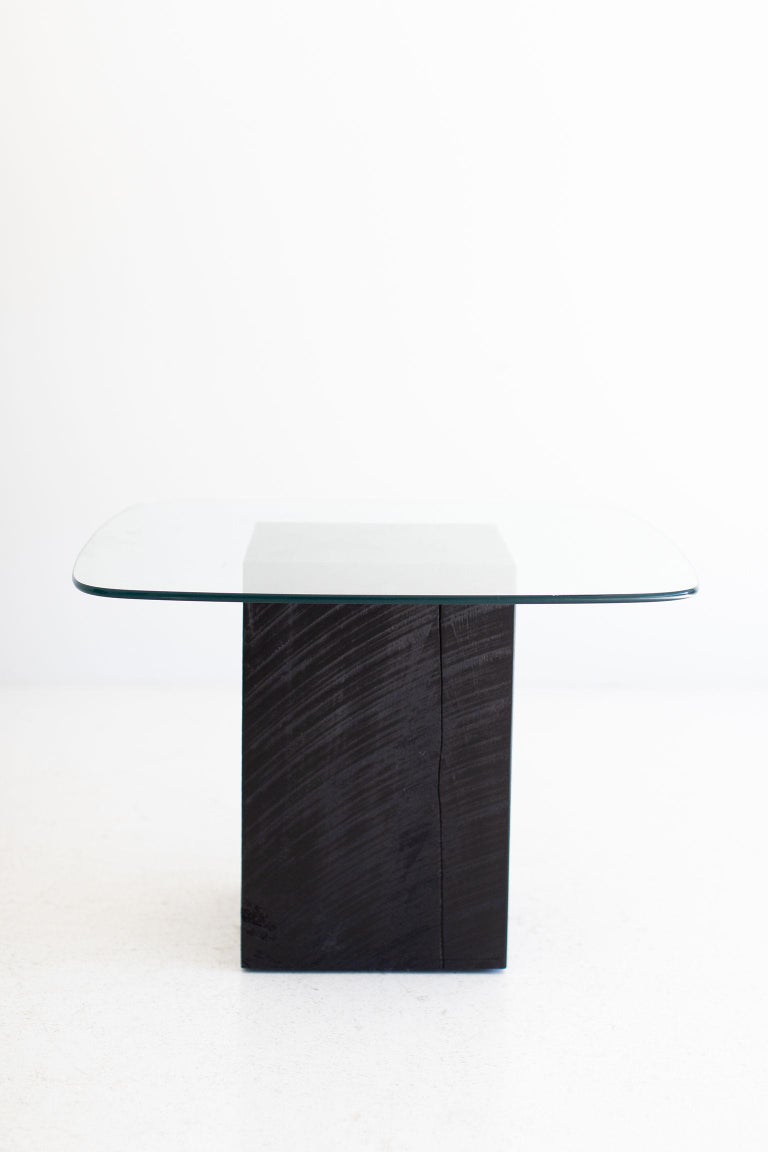 Modern Glass Top Coffee Table For Sale at 1stDibs