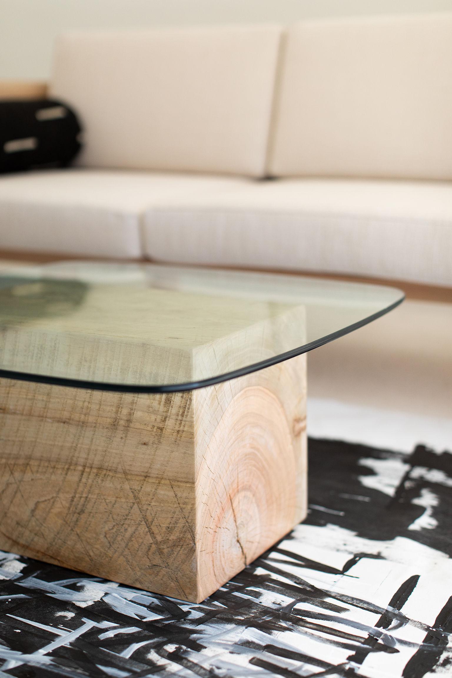 Modern Glass Top Coffee Table For Sale 1