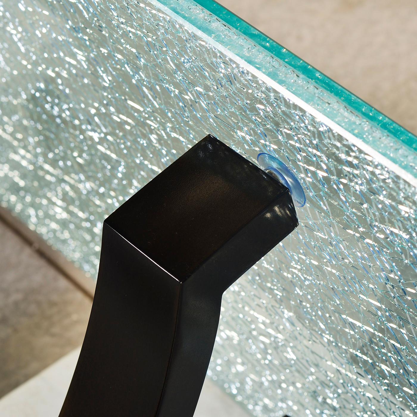 XXIe siècle et contemporain Console moderne à plateau en verre en vente