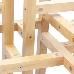 Tavolo da pranzo moderno con piano in vetro di Peter Harrison, In magazzino