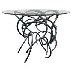 Modern Glass Top Side Table