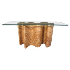 Modern Glass Topped Console Modern Glass Topped Console