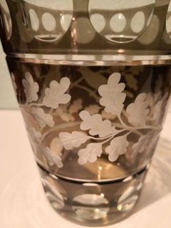 Country Style Crystal Vase Handblown With Birds Decor Sofina Boutique Kitzbühel