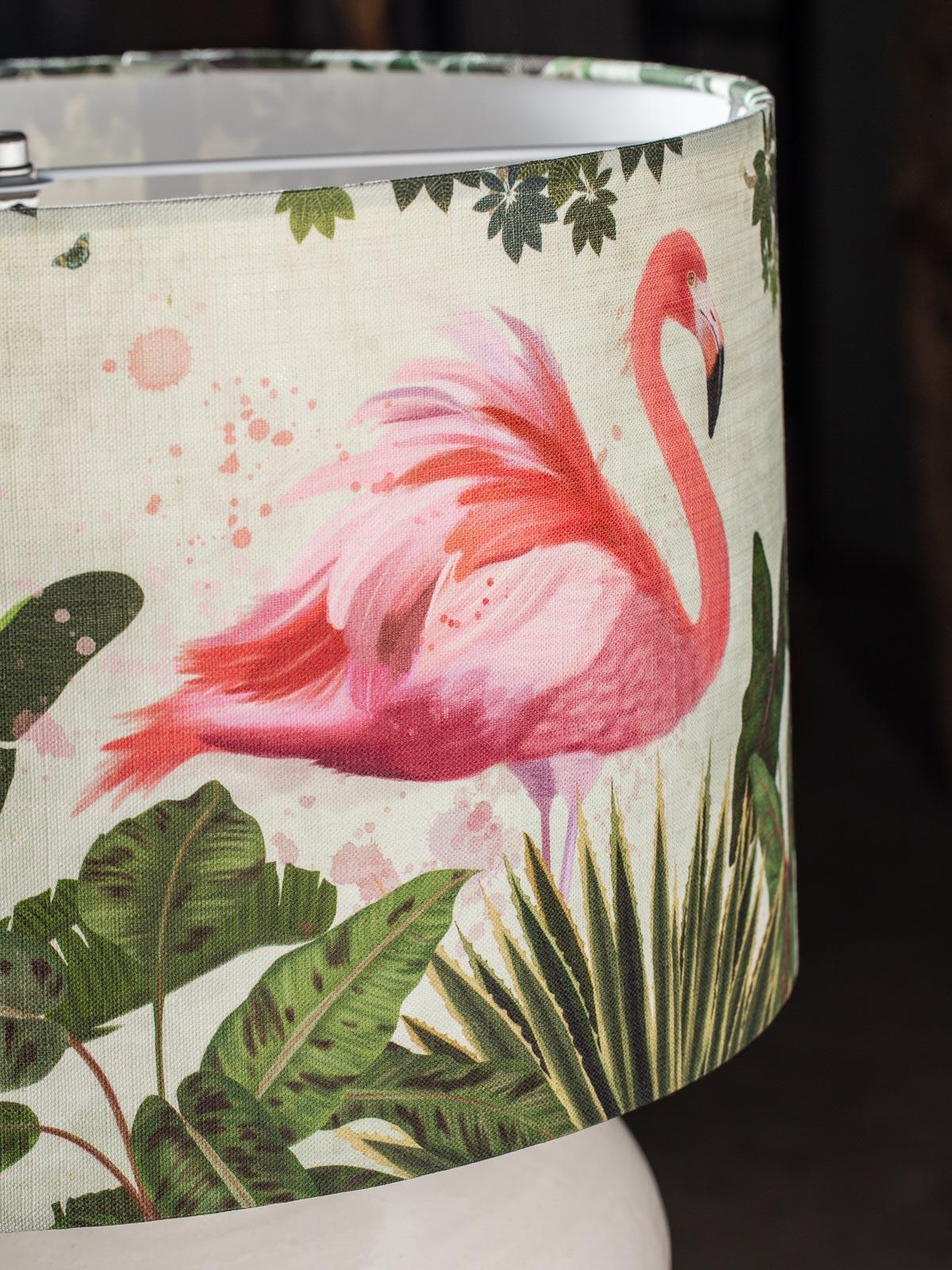 Ceramic Modern Glazed Pottery Hand Made Vase Custom Lamp Flamingo Shade For Sale