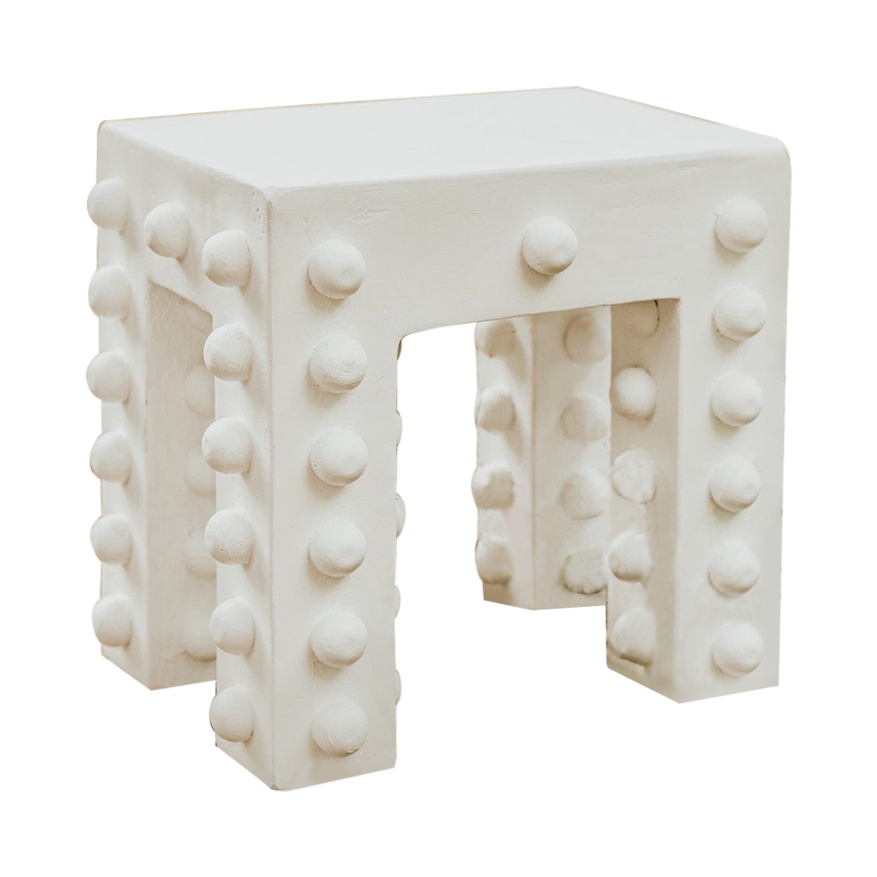 Modern "Glenn Thinking Stool" by Brent Warr Wood White Custom Colors For Sale
