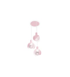Modern Glossy Pink Periwinkle Suspension Lamp by Circu Magical Furniture