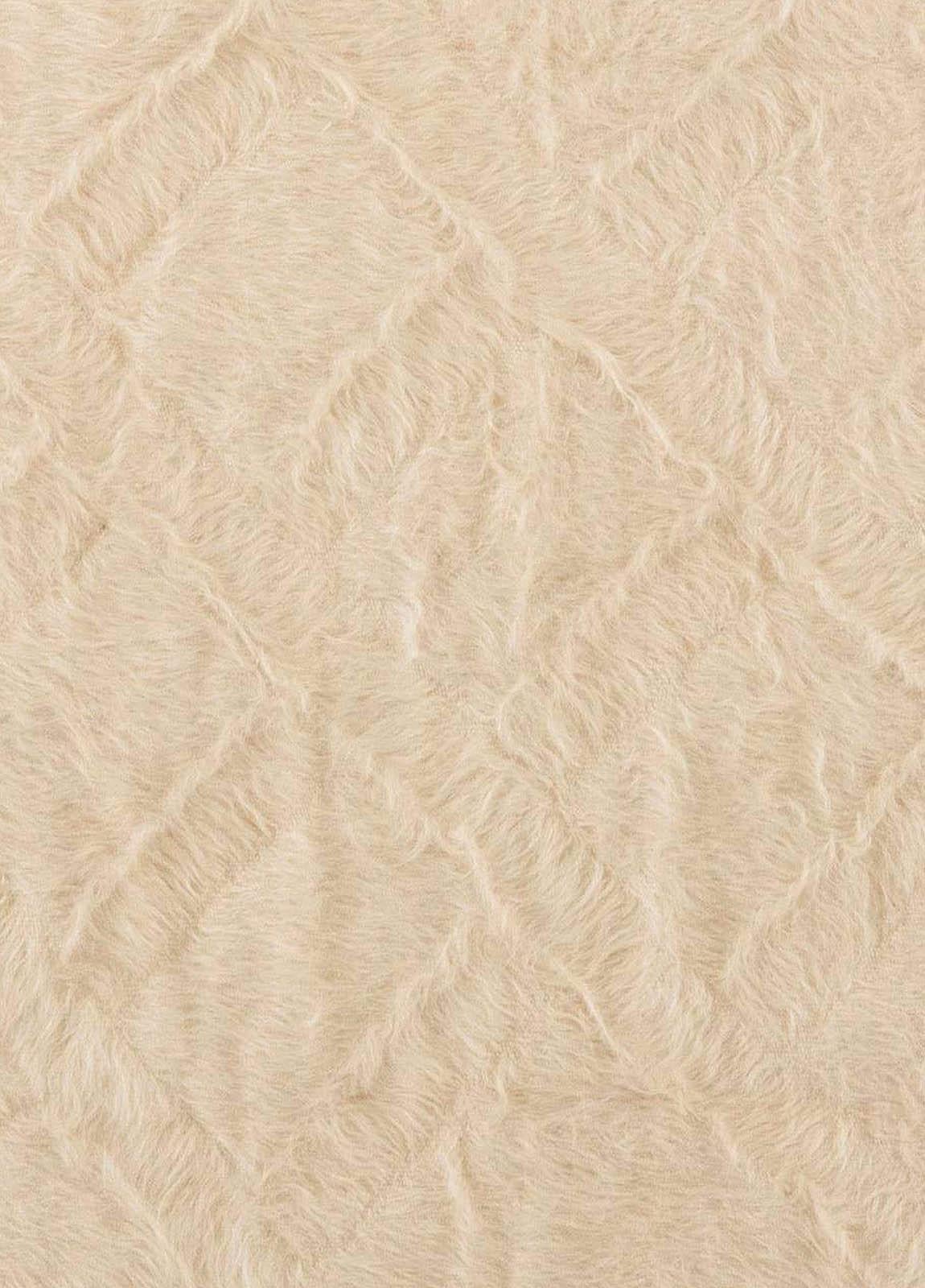 Modern goat hair beige Taurus Collection rug by Doris Leslie Blau.
Size: 4'0