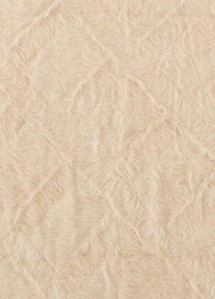 Alfombra moderna de pelo de cabra Beige Colección Taurus de Doris Leslie Blau