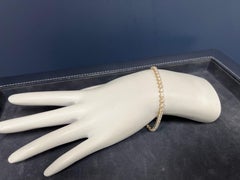 Bracciale tennis in oro moderno con diamanti naturali tondi brillanti incolori da 2.60 carati