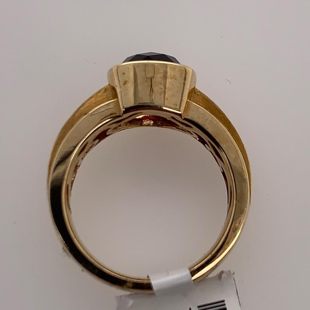 Women's Modern Gold 3.55 Carat Natural Square Reddish Garnet and Diamond Cocktail Ring