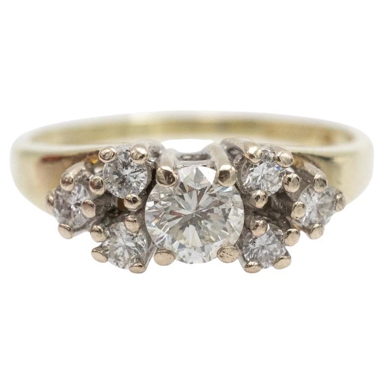 Modern gold band ring with diamonds, Poland.