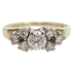 Anello moderno a fascia in oro con diamanti, Polonia.