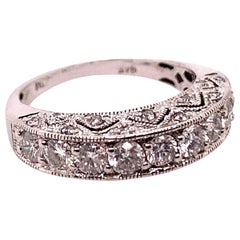 Anillo de compromiso moderno de oro 1,25 quilates de diamante natural incoloro Anillo de cóctel