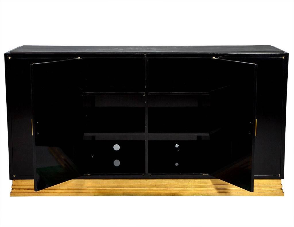 black lacquer buffet cabinet