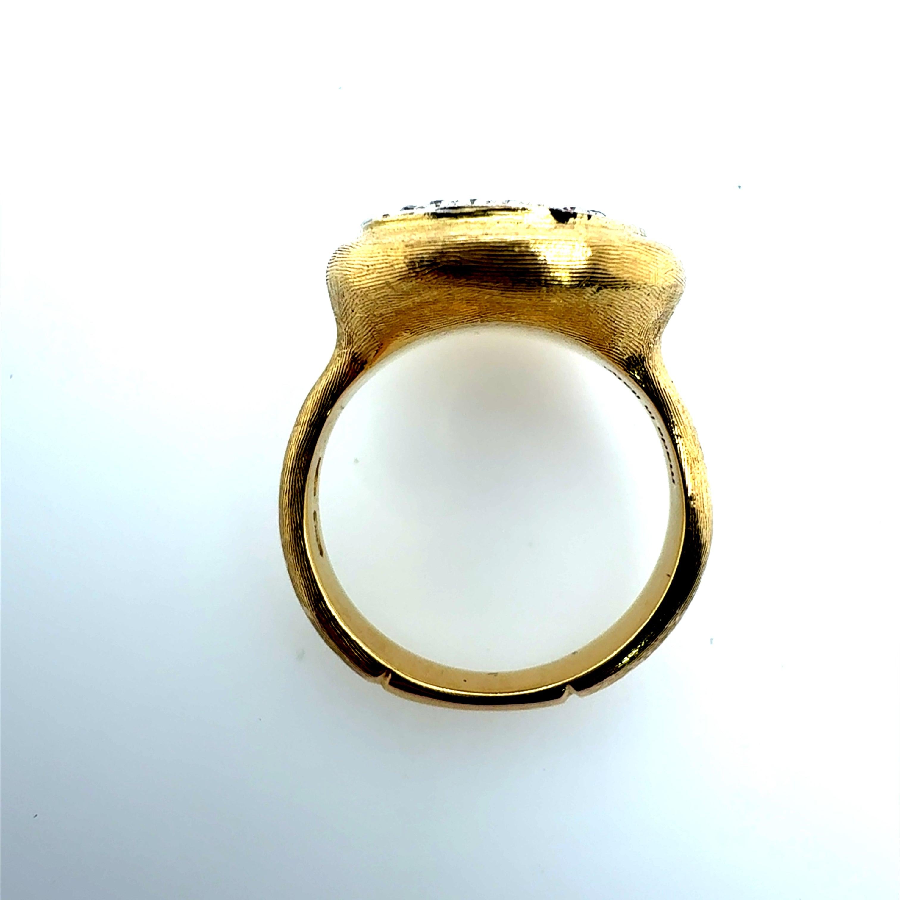 Bague italienne moderne en or Marco Bicego avec diamant naturel d'un carat Bon état - En vente à Los Angeles, CA