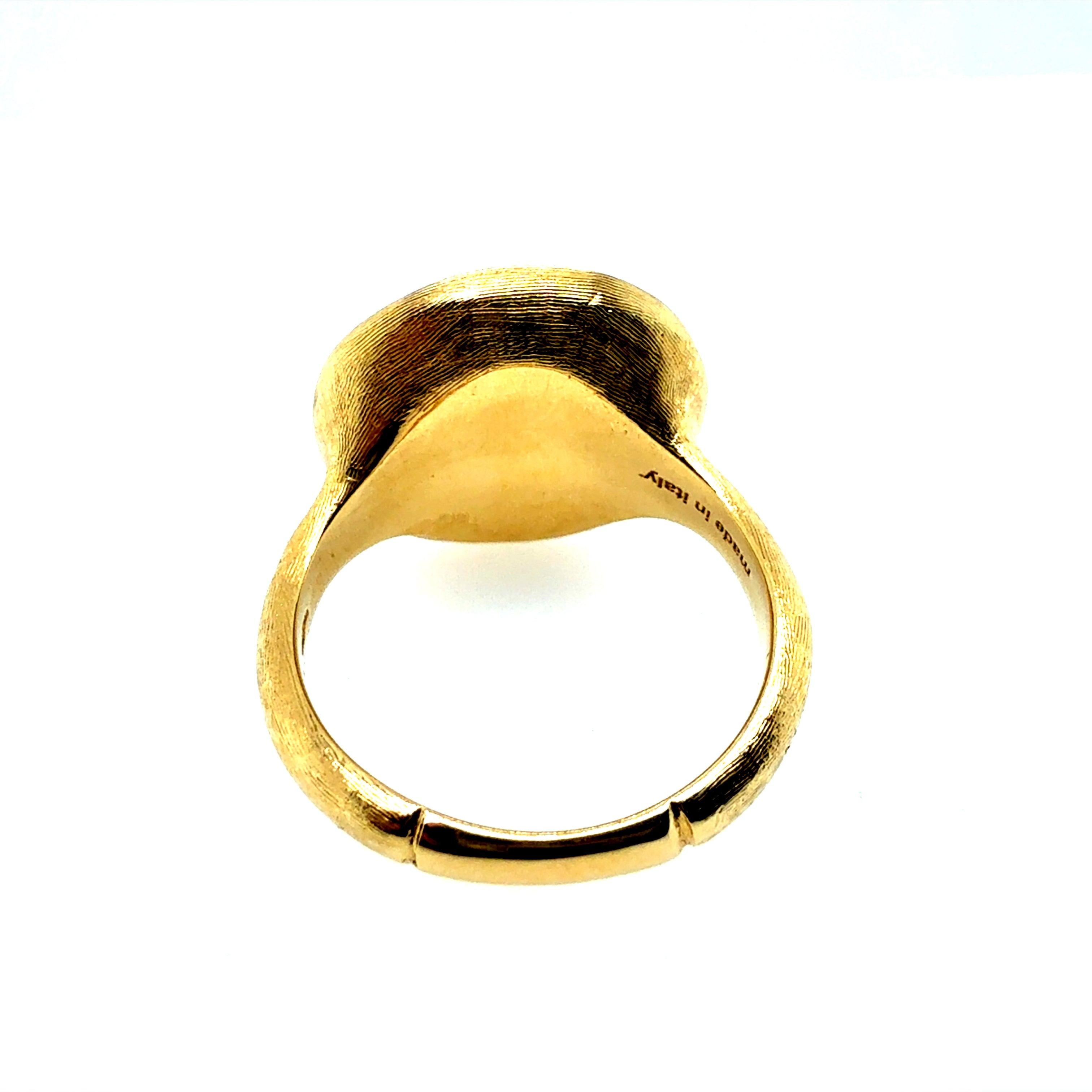 Bague italienne moderne en or Marco Bicego avec diamant naturel d'un carat Pour femmes en vente