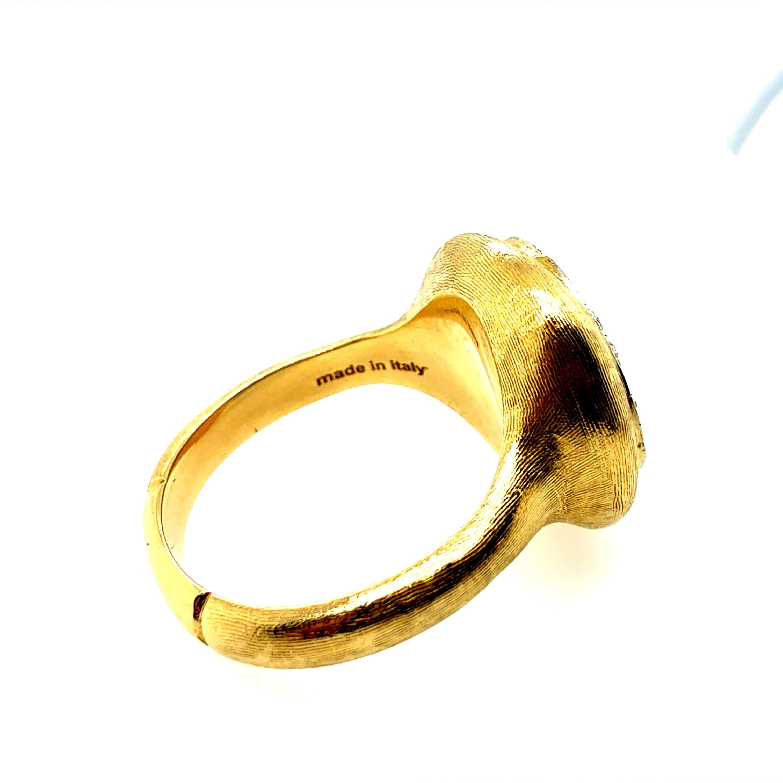 Bague italienne moderne en or Marco Bicego avec diamant naturel d'un carat en vente 1