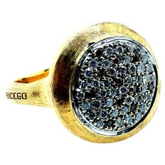 Anillo italiano de oro moderno Marco Bicego con diamante natural de un quilate