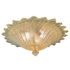 Lampada da incasso moderna in vetro di Murano color oro "Granola