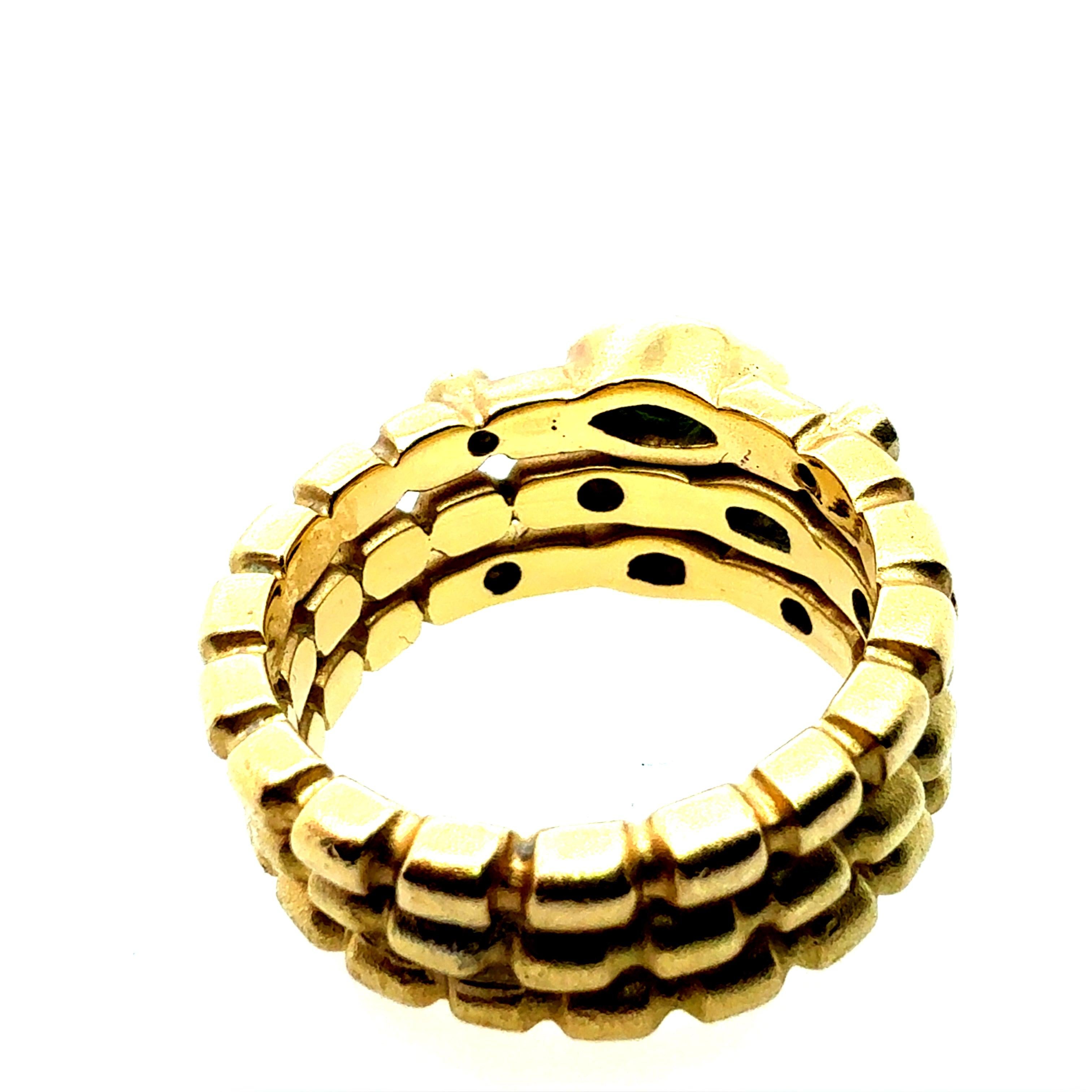 Modern Gold Natural Multicolor Marquise & Colorless Diamond Statement Ring In Good Condition For Sale In Los Angeles, CA