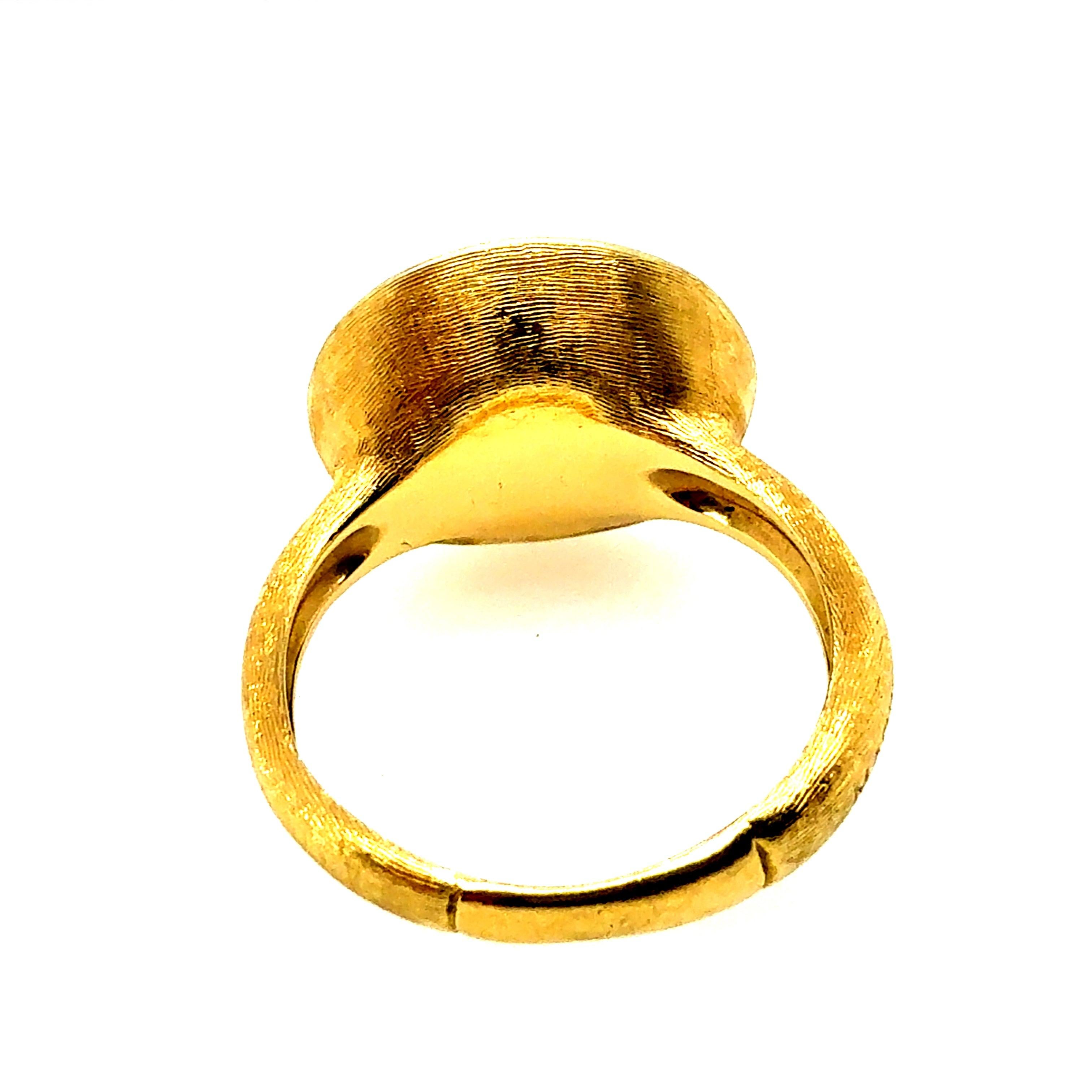 Modern Gold Natural Pink Tourmaline Rose Cut by Italian Designer Marco Bicego For Sale 3