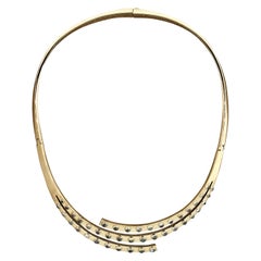 Collier d'opales modernes en or