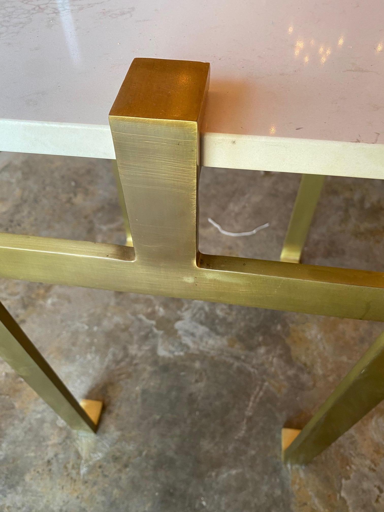 20th Century Modern Gold Side Tables For Sale