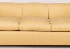 Modern Golden Silk Blend Upholstered Sofa