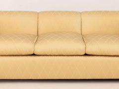 Modern Golden Silk Blend Upholstered Sofa