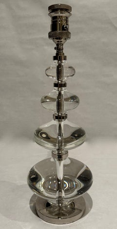 Lampe de table moderne à boules en verre gradué