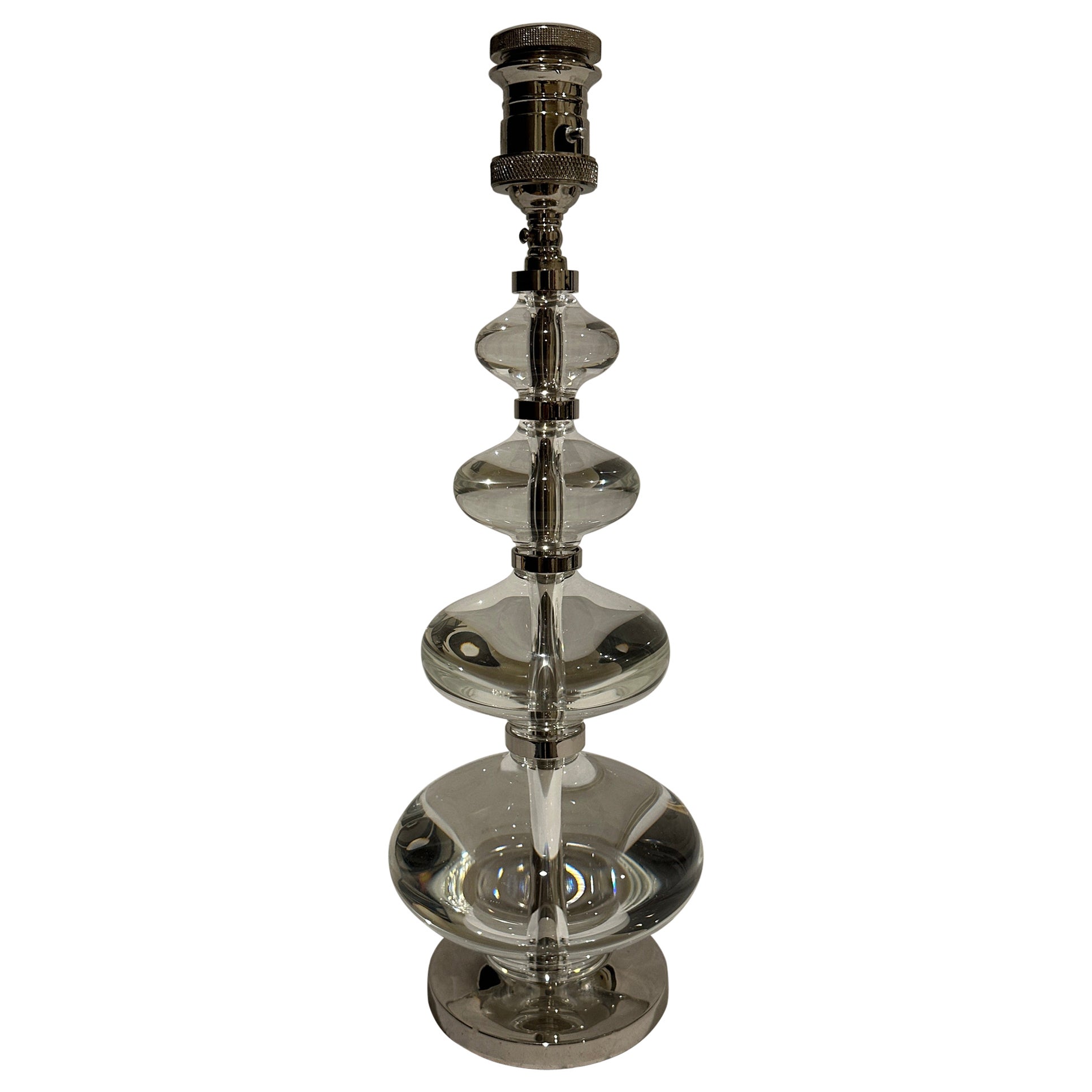 Modern Graduated Glass Ball Table Lamp