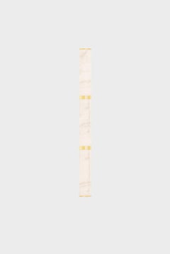 Modern Grand Lamp 'Pars Wall' by Anour, Brushed Brass, White Onyx