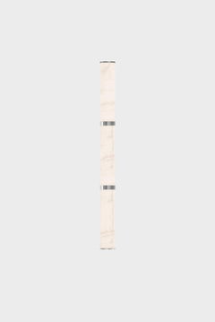 Modern Grand Lamp 'Pars Wall' by Anour, Brushed Stainless Steel, White Onyx