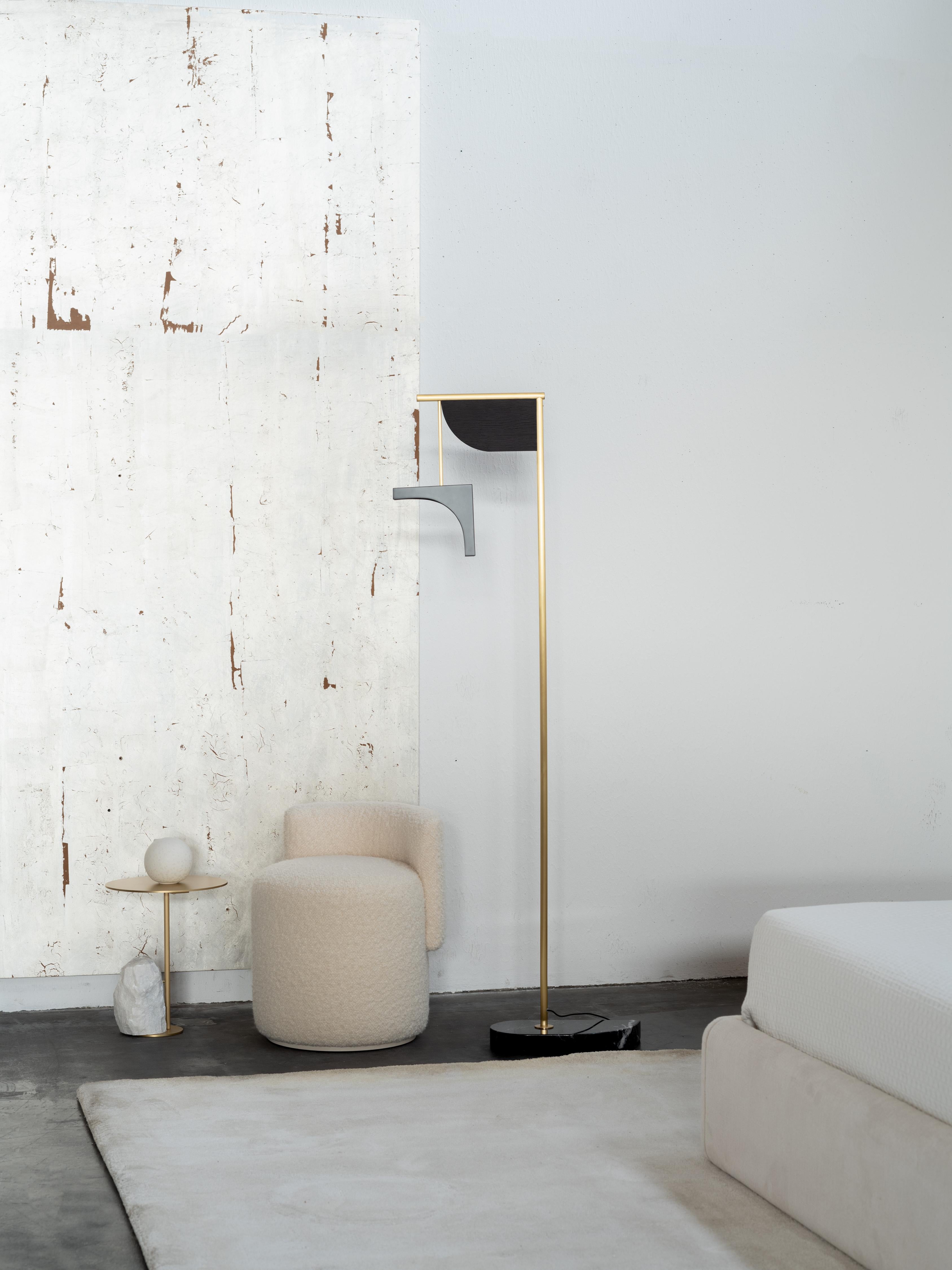 The Modernity Grand Pouf Blanc Coton Bouclé Fait Main par Greenapple en vente 9