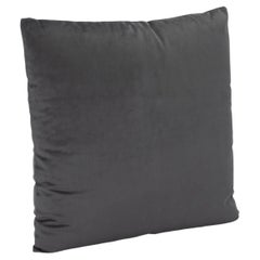 Modern Graphite Velvet Decorative Pillow by MOGUL