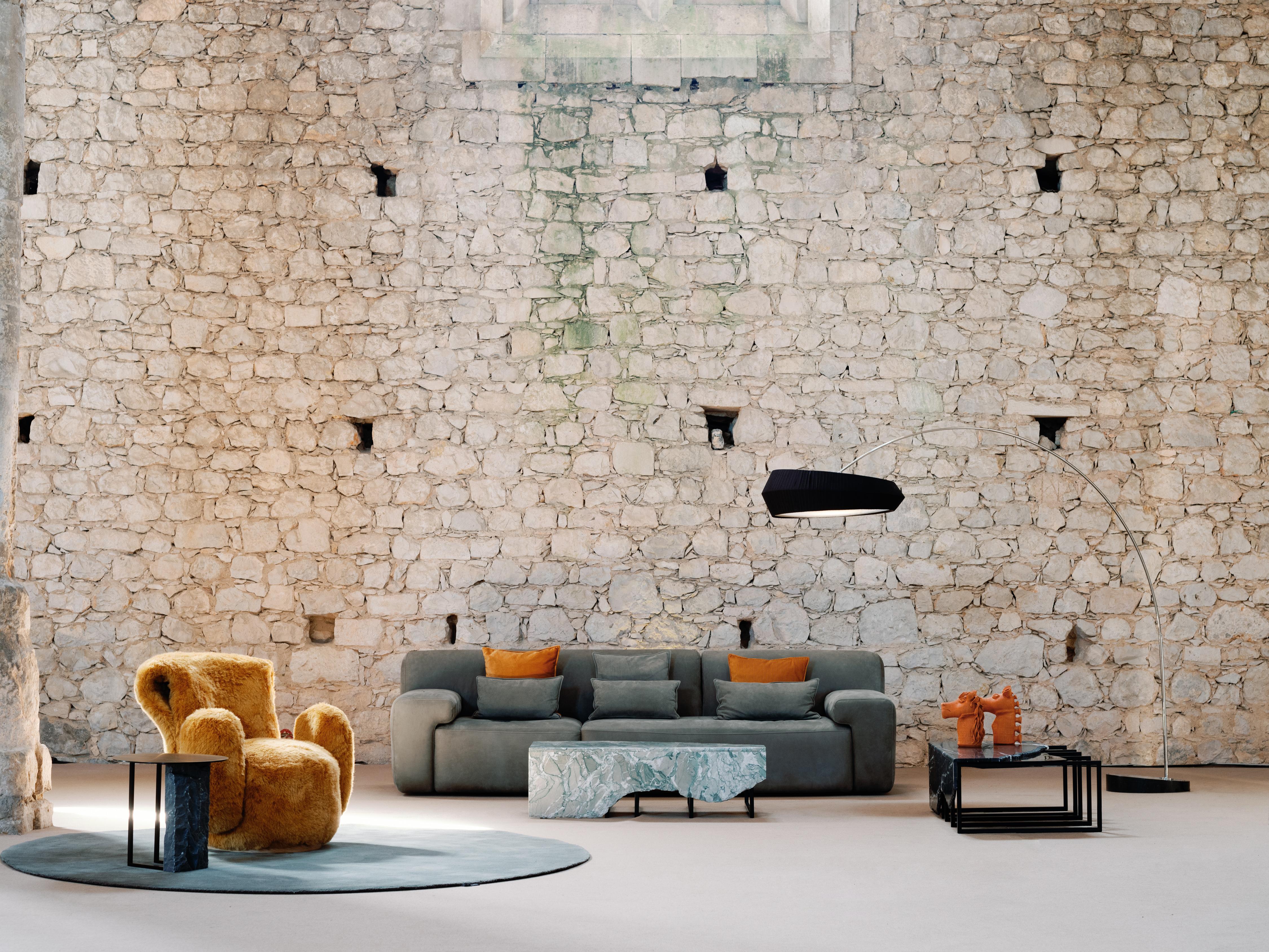 The Moderns Armchair, Brown Faux Fur, Handmade Portugal by Greenapple en vente 7