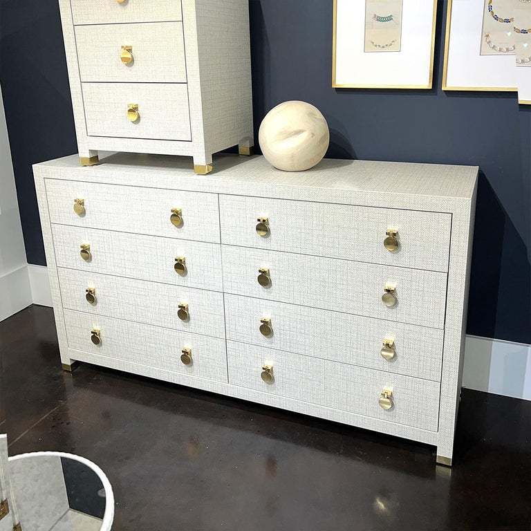 Modern Gray Eight Drawer Dresser For Sale at 1stDibs | modern grey dressers